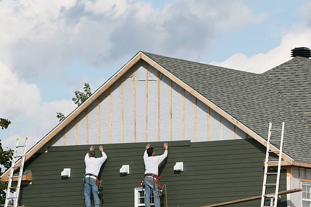 Professional Siding Installation technician working in South Bloomingville, OH